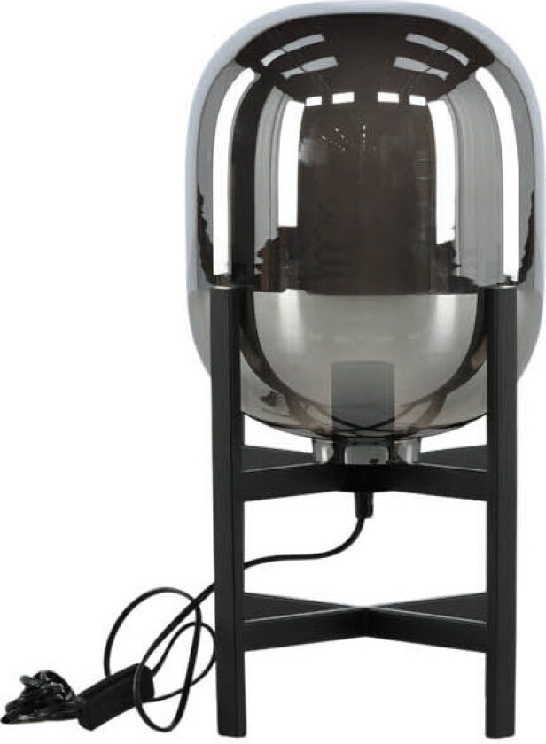 Altair belysning bordlampe Ø26cm glass, stål svart.