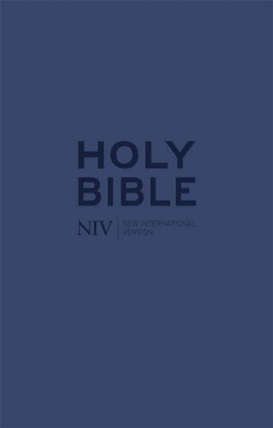 NIV Tiny Navy Soft-tone Bible with Zip av New International Version