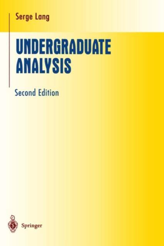 Undergraduate Analysis av Serge Lang
