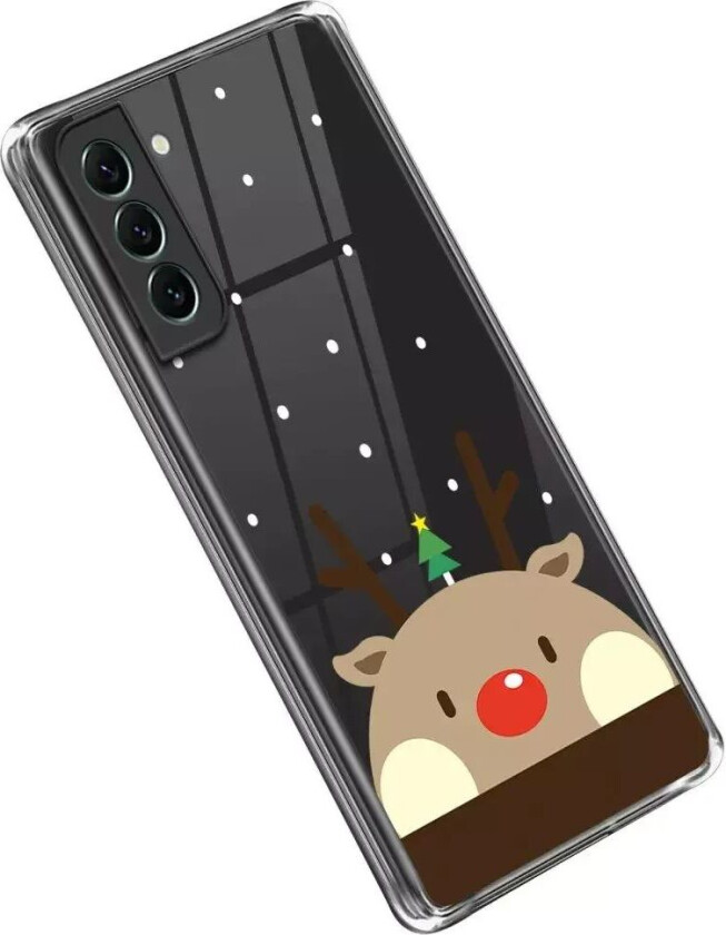 Samsung Galaxy S23 TPU Plast Jul Deksel - Reinsdyr med Juletre