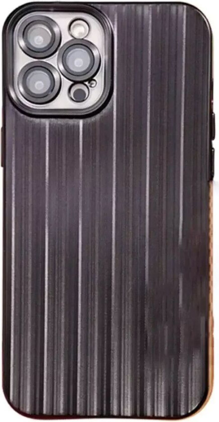 iPhone 12 Pro TPU Plastdeksel med Kameralinsebeskyttelse - Svart