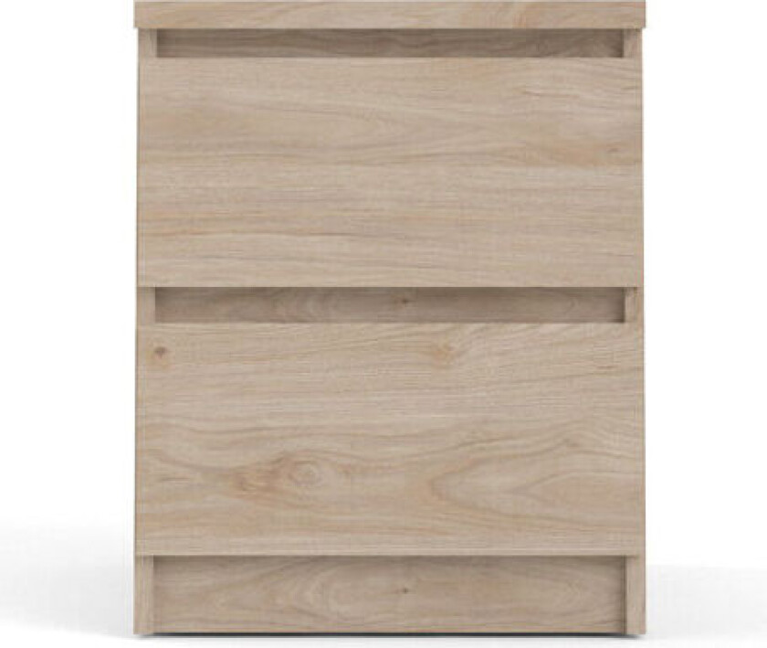 Nada nattbord 2 skuffer Hickory dekor.