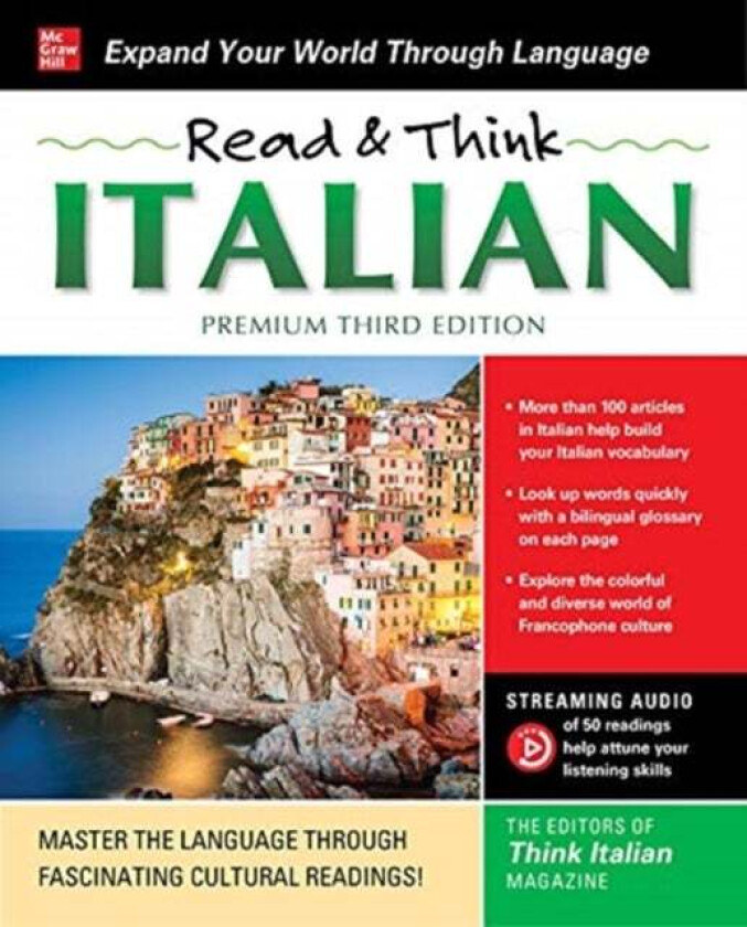 Read & Think Italian, Premium Third Edition av The Editors of Think Italian! Magazine