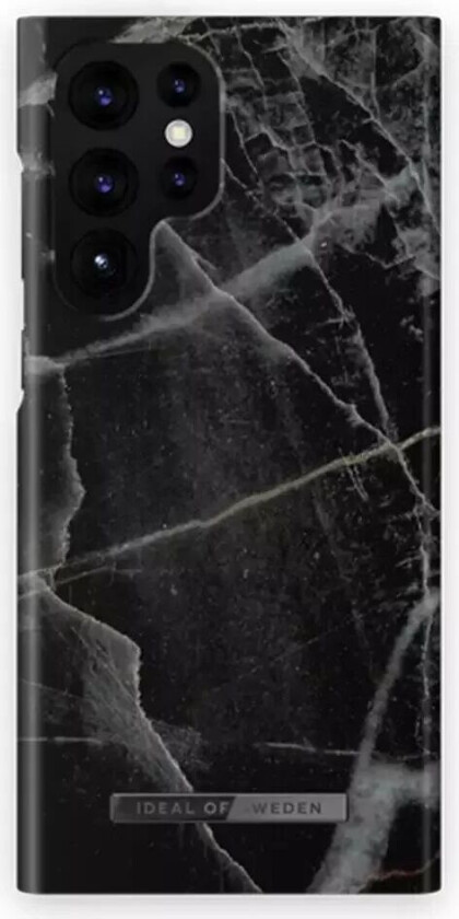 iDeal Of Sweden Samsung Galaxy S22 Ultra Motedeksel Black Thunder Marble