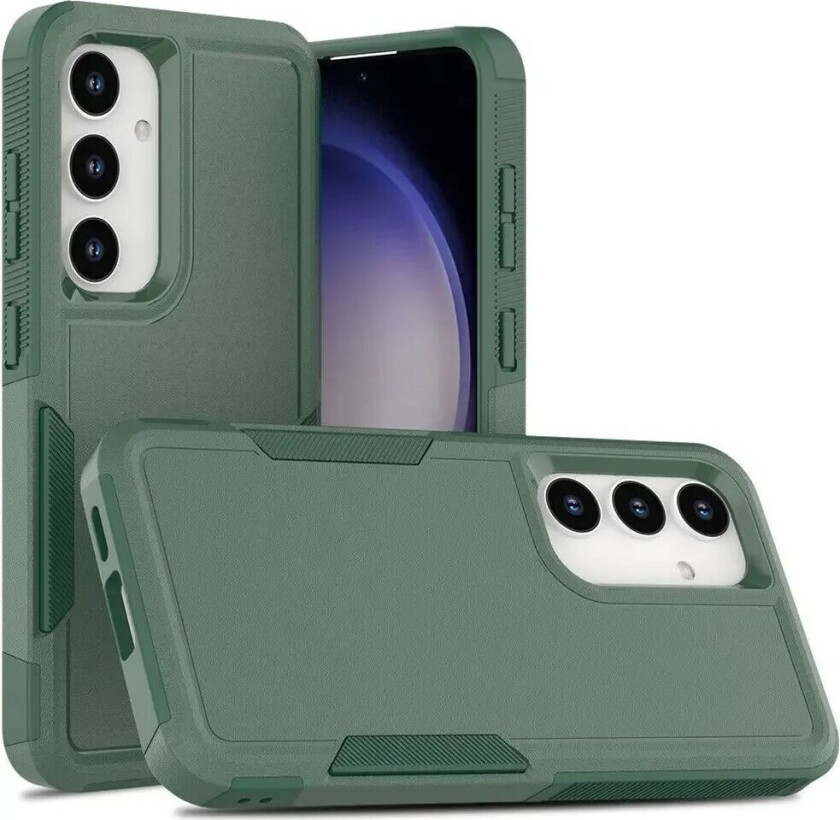 Samsung Galaxy S24 Hybrid Håndverker Plast Deksel - Grønn