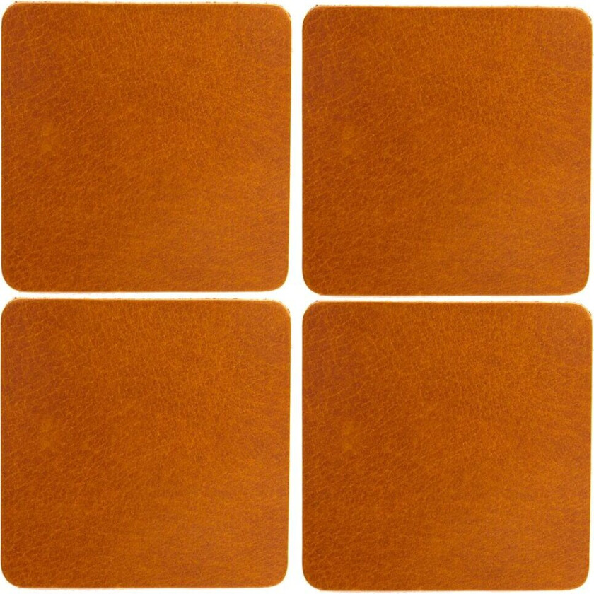 Cuba glassunderlag 4-pakning Tan