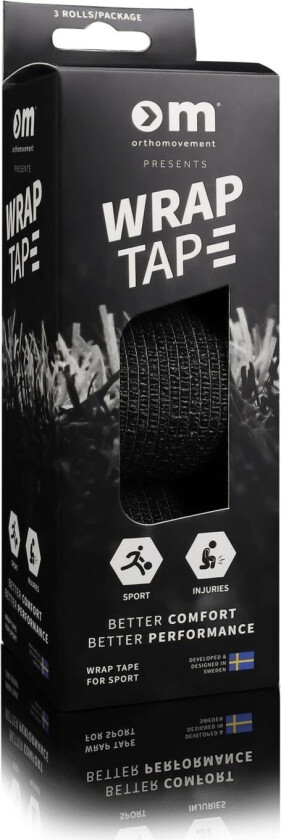 Wrap Tape 3 Pack, fotballteip BLACK