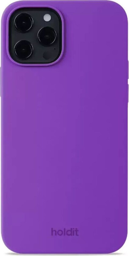 Holdit iPhone 12 / 12 Pro Soft Touch Silikon Deksel - Bright Purple