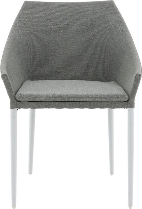 Spoga hagestol hvit, grå.