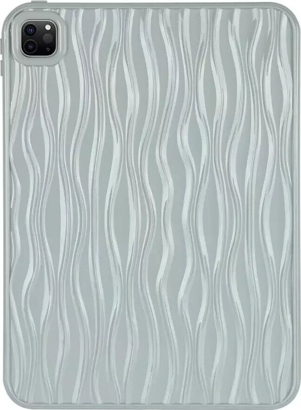 iPad Pro 11" (2022 / 2021 / 2020 / 2018) Fleksibelt Plast Deksel - Bølget Design - Grå