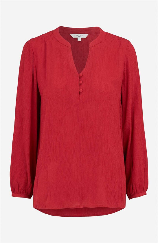 Crepe bluse med knapper Greta 62/64