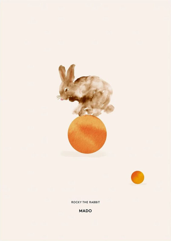 Rocky the Rabbit plakat 50 x 70 cm