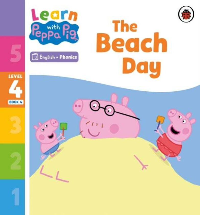 Learn with Peppa Phonics Level 4 Book 4 - The Beach Day (Phonics Reader) av Peppa Pig