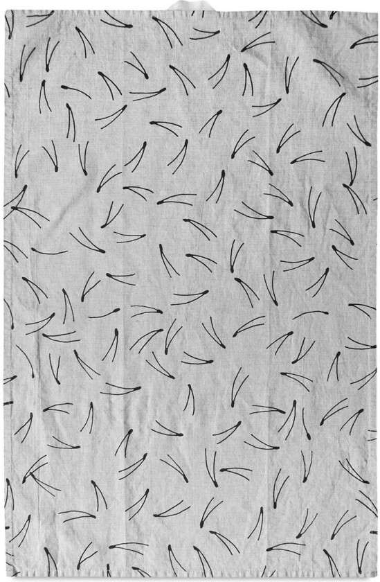 Barr kjøkkenhåndkle 44x67 cm Natur-svart