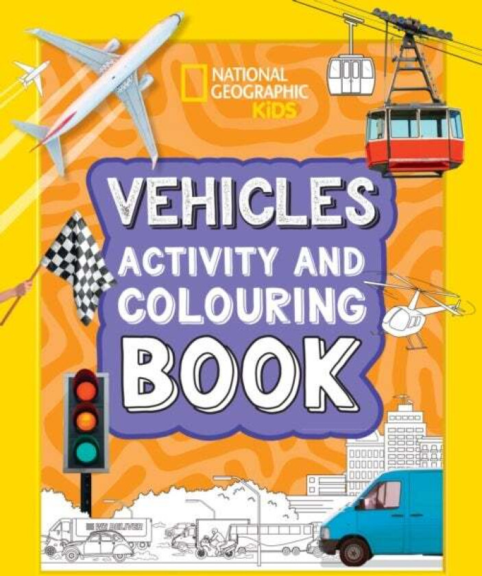 Vehicles Activity and Colouring Book av National Geographic Kids