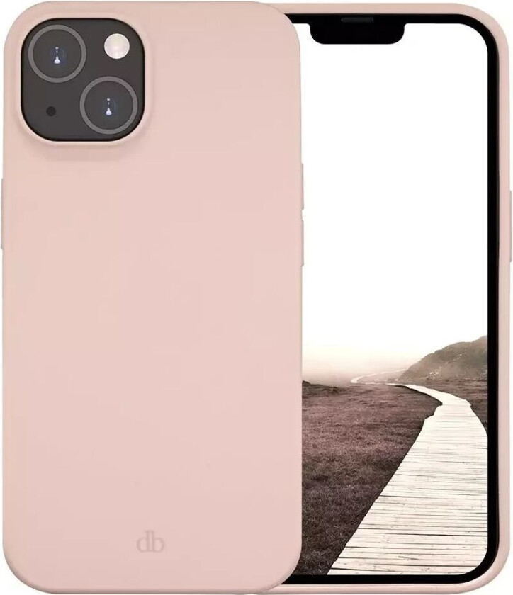 dbramante1928 iPhone 14 Greenland Deksel - 100% Resirkulert Plast - Pink Sand