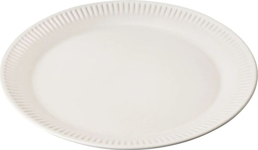 Knabstrup middagstallerken hvit 19 cm