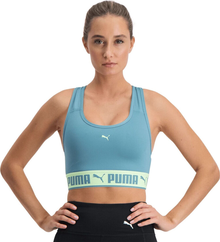 Mid Impact Strong Bra, sports-BH, dame Bold Blue