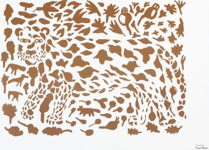 iittala Oiva Toikka Cheetah plakat brun 50 x 70 cm