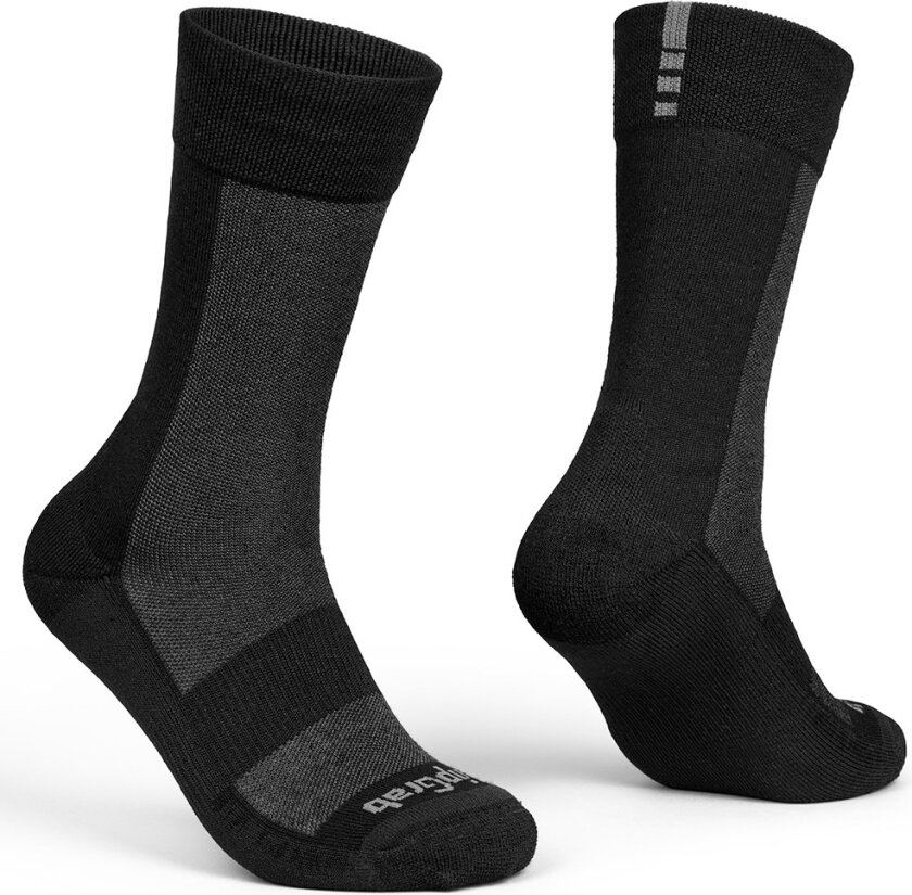 Gripgrab Alpine Merino High Cut Winter Socks L, Black