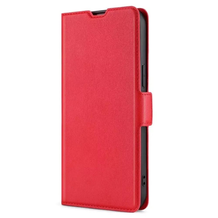 OnePlus 10T Flipdeksel med Kortholder & Stativfunksjon - Rød