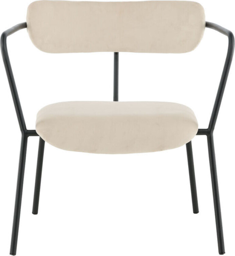 Fluffy lenestol velour beige.