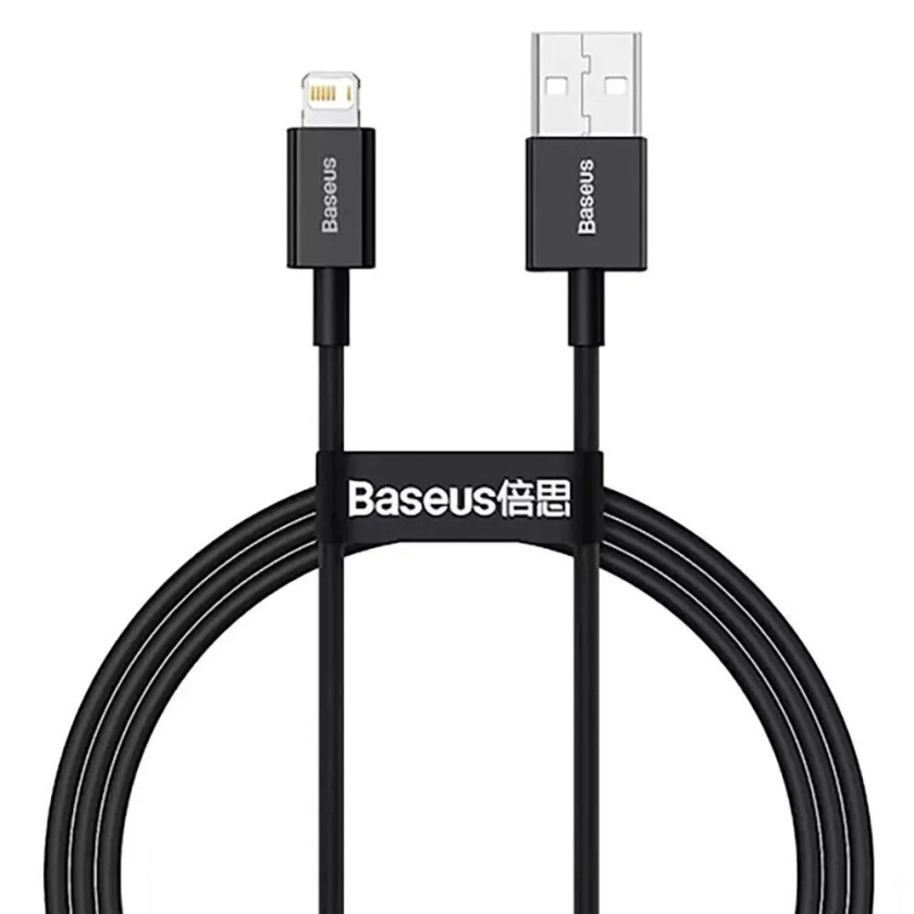 Superior Series 1m USB-A til Lightning Kabel - Svart