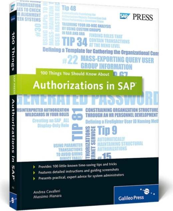 Authorizations in SAP av Andrea Cavalleri, Massimo Manara