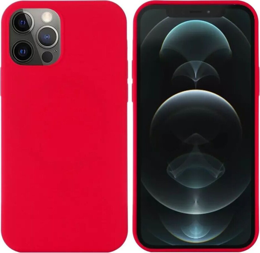iPhone 12 / 12 Pro Silikondeksel Rød MagSafe