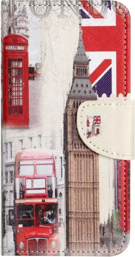 Samsung Galaxy A24 Flip Deksel i Skinn med Lommebok og Trykk - Big Ben