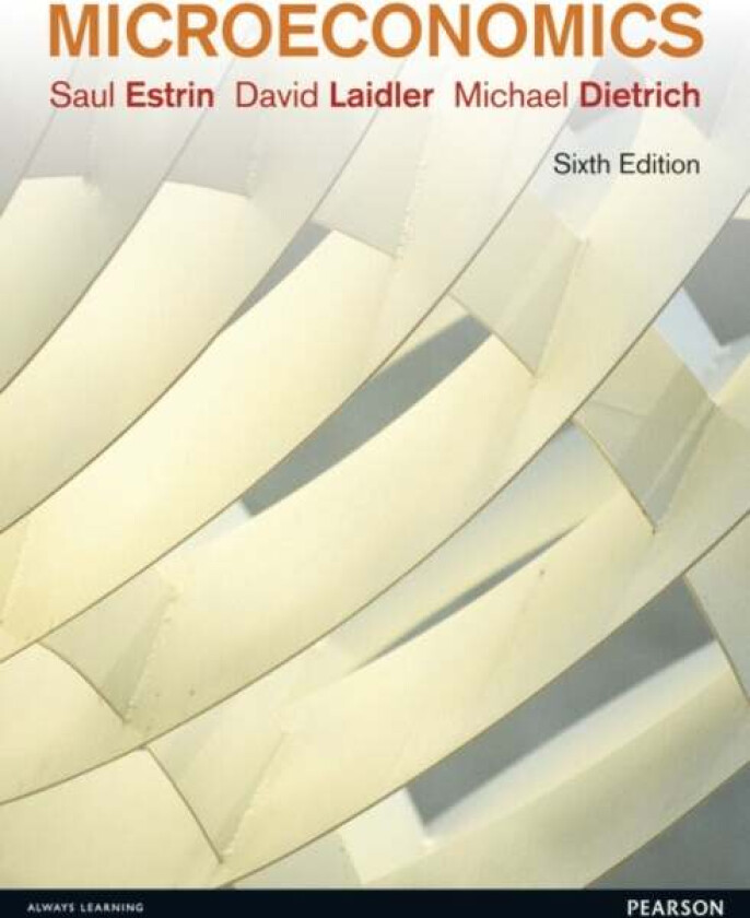 Microeconomics av Saul Estrin, David Laidler, Michael Dietrich