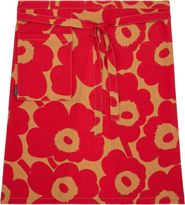 Pieni Unikko forkle Brown-red