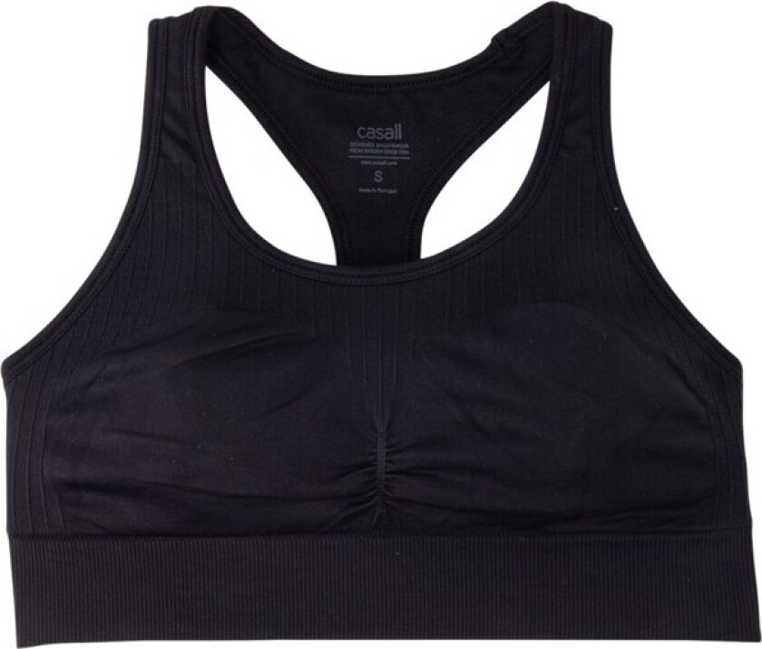 Women's Soft Sports Bra S, Black