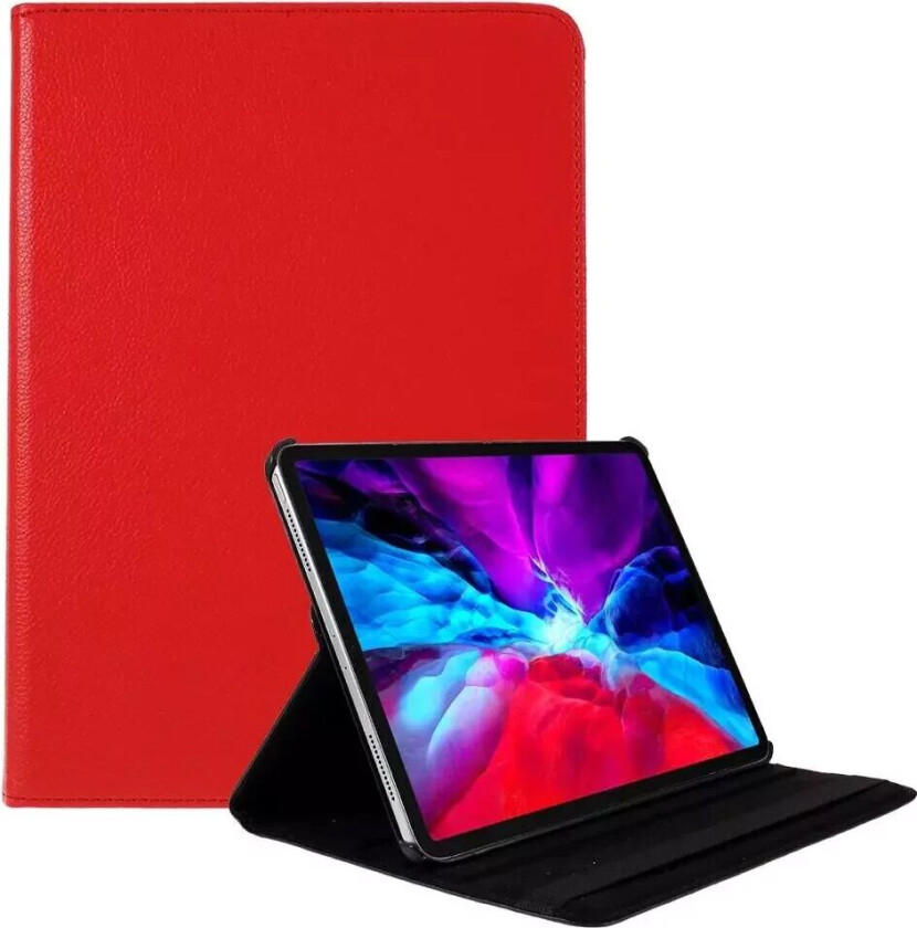 iPad Pro 12.9" (2022 / 2021) Flip Deksel Med Stativfunksjon - Rød