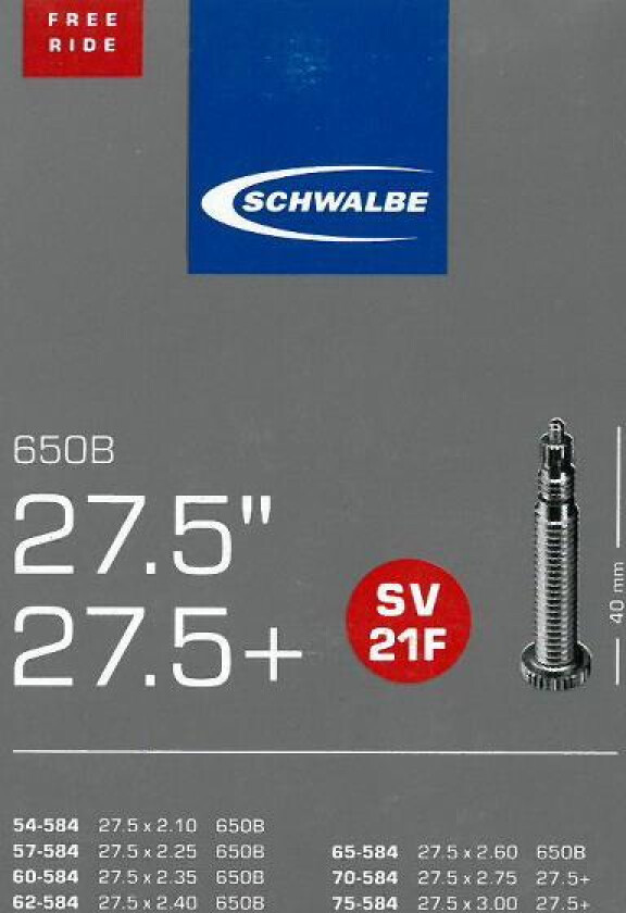 21f Sv 27,5 X 2,10-3,00" Presta Slange