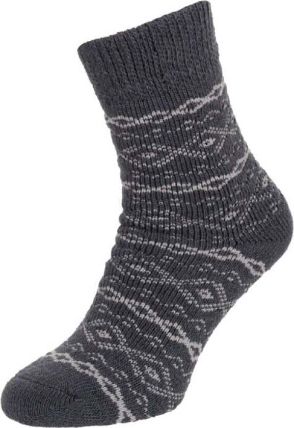 Raggenes Knitted Wool Sock, ullsokk Ebony/Light Grey