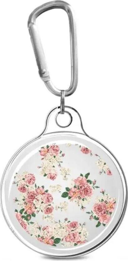 Apple AirTag Plastdeksel m. Karabinkrok - Blomster