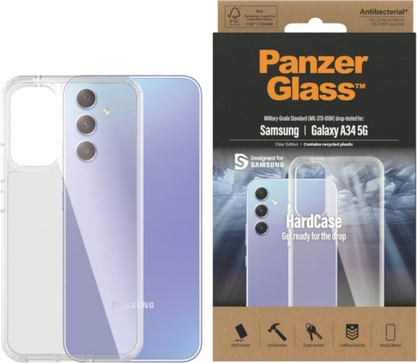 Panzerglass Hardcase Samsung Galaxy A34 5g Gjennomsiktig