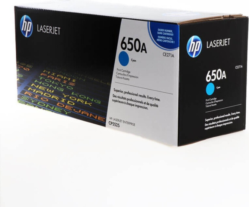 Bilde av Hp Toner Cyan 650a 15k - Ce271a