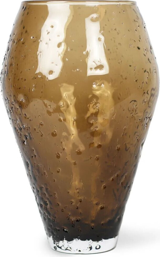 Ro Collection Crushed glassvase large Sepia brown