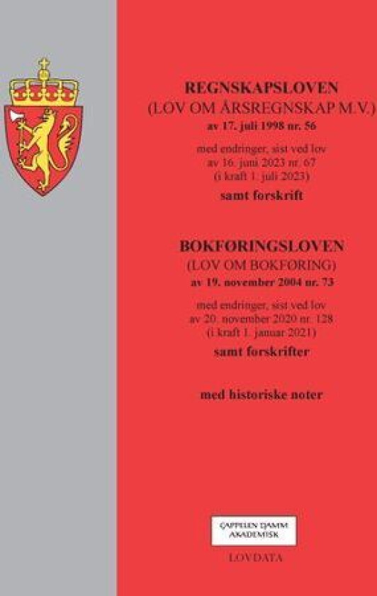 Regnskapsloven : (lov om årsregnskap m.v.) av 17. juli 1998 nr. 56 : med endringer, sist ved lov av