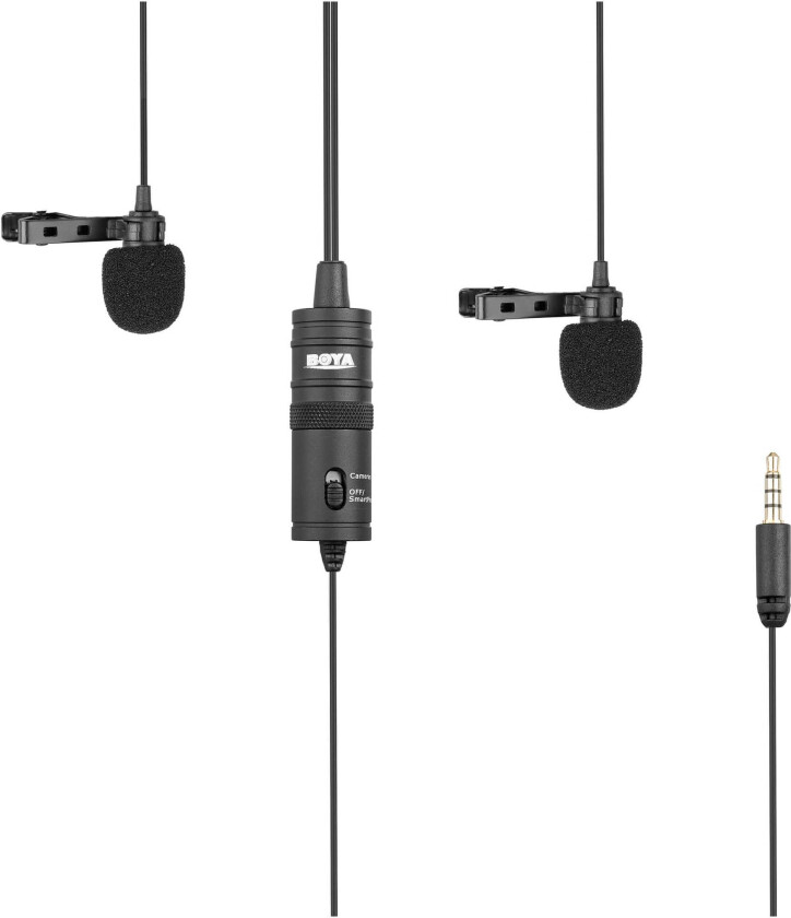 Boya By-m1dm Double Mosquito Microphone 3,5mm Svart