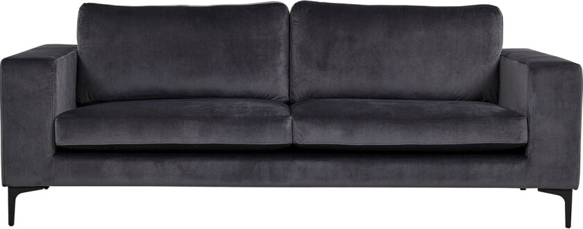 Bolero sofa 3 seter velour grå.