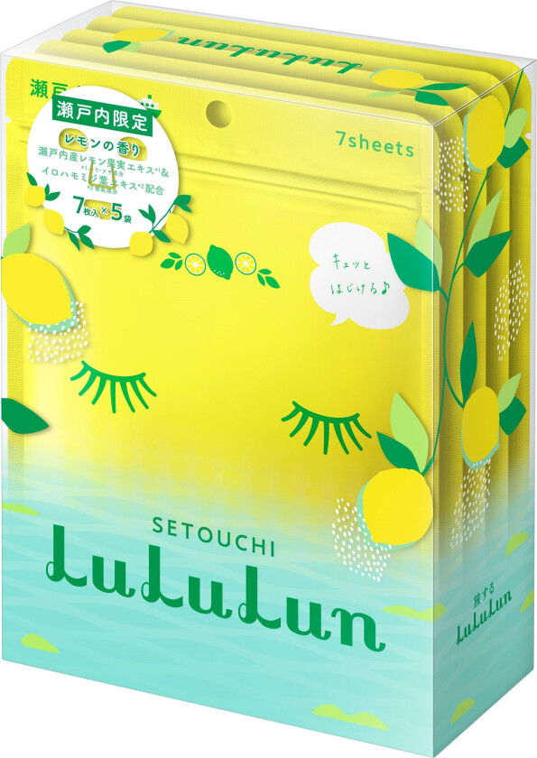 LuLuLun Premium Sheet Mask Setouchi Lemon 35 stk