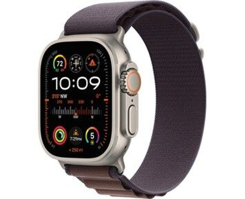 Watch Ultra 2 GPS + Cellular, 49mm Titanium Case with Indigo Alpine Loop - Small