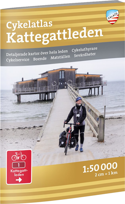 Cykelatlas Kattegattleden 1:50.000 OneSize, NoColour