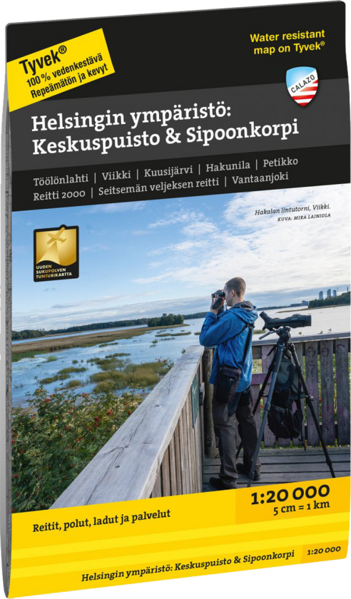 Helsingin ympäristö: Keskuspuisto & Sipoonkorpi 1:20 000 OneSize, NoColour