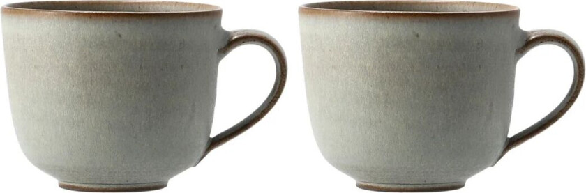 Lantliv kaffekopp 2-pakning Grå