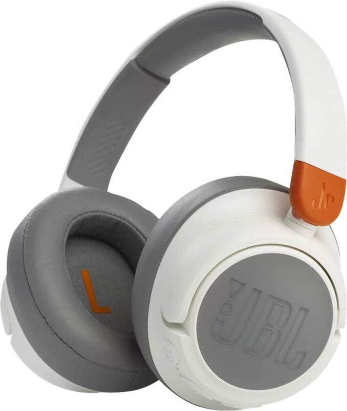 Jbl Jr 460nc Hodetelefoner 3,5 Mm Jakk Stereo Grå, Hvit