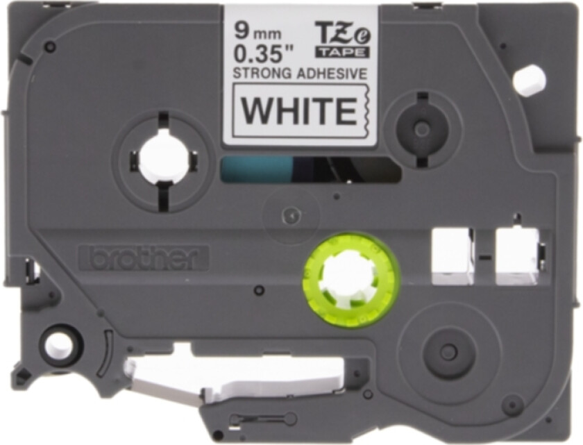 Tape 9mm Tze-s221 Svart/hvit Ekstra Sterk